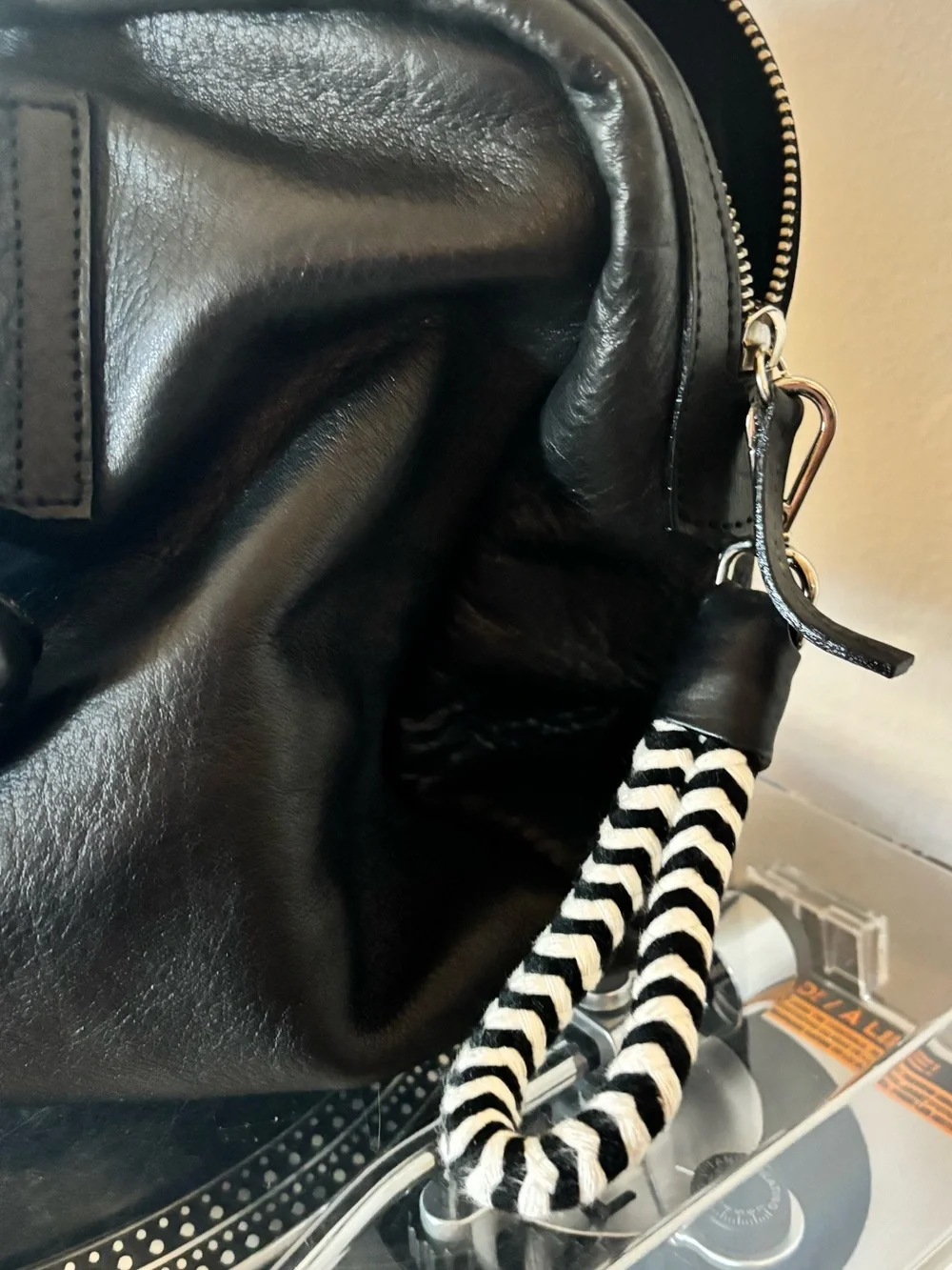 Mecha Mendez Litoral Bag -  Black Travel/Work Zippered Tote - Unique Design